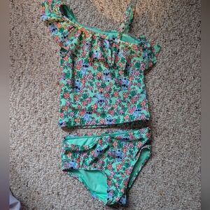 Disney Green and Pink Kids Swim Set